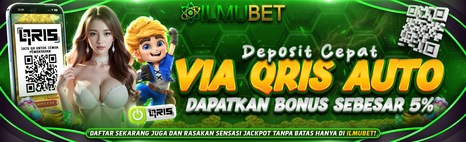 DEPOSIT QRIS DAPAT BONUS 5%